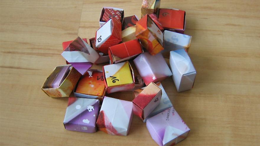 Hemis : DIY : série calendrier de l'avent origami par Marine Derien